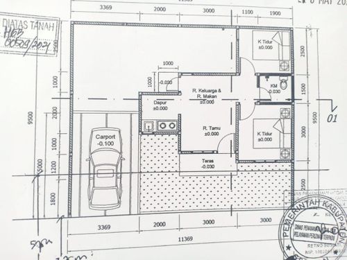 foto denah rumah tipe HOOK perumahan LAVENDER TLOGOADI