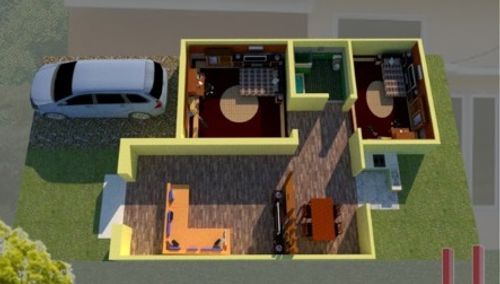 foto denah rumah tipe 36 perumahan KARYA DHIKA RESIDENCE