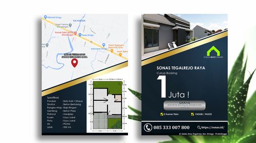 foto tampak rumah tipe SUBSIDI perumahan SONAS TEGALREJO RAYA