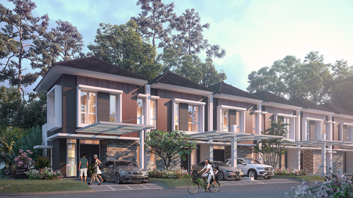 foto tampak rumah tipe BROOKLYN - T69 perumahan GRAND DUTA CITY, BEKASI
