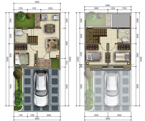 foto denah rumah tipe BROOKLYN - T69 perumahan GRAND DUTA CITY, BEKASI