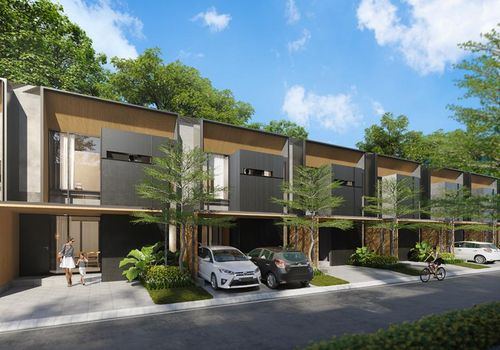 foto tampak rumah tipe MADISON - T82 perumahan GRAND DUTA CITY, BEKASI