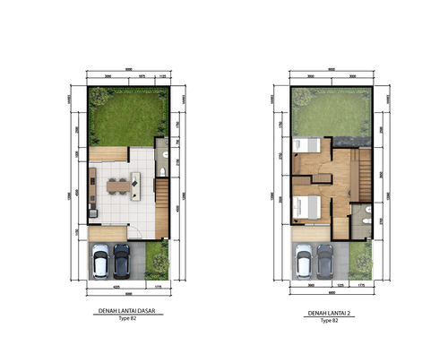 foto denah rumah tipe MADISON - T82 perumahan GRAND DUTA CITY, BEKASI