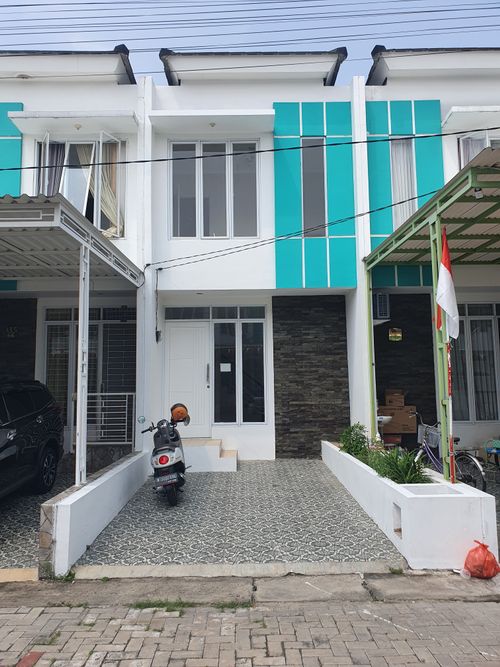 foto tampak rumah tipe AX60 perumahan Duta Indah Residence