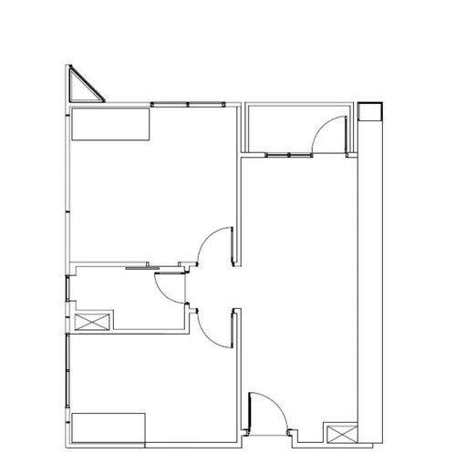 foto denah rumah tipe 2 BR - C perumahan Permata Hijau Suites