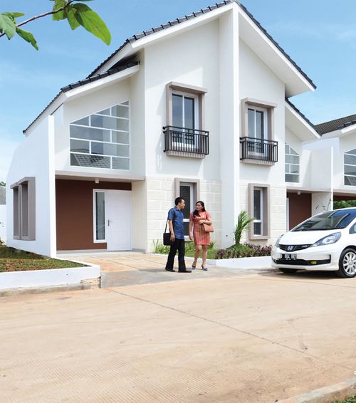 foto tampak rumah tipe Arjuna T1 53/66 (April) perumahan DARMAWANGSA RESIDENCE