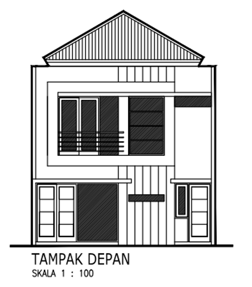 foto tampak rumah tipe RELAX perumahan RAFFLES HILLS