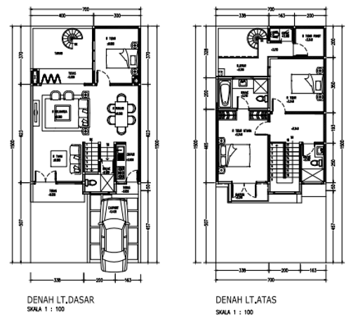 foto denah rumah tipe RELAX perumahan RAFFLES HILLS