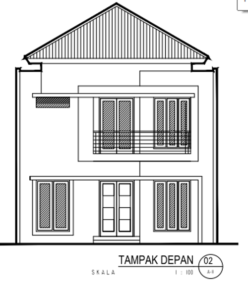 foto tampak rumah tipe COMFORT perumahan RAFFLES HILLS