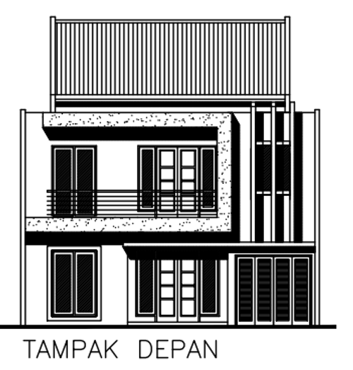 foto tampak rumah tipe GLAMOUR perumahan RAFFLES HILLS