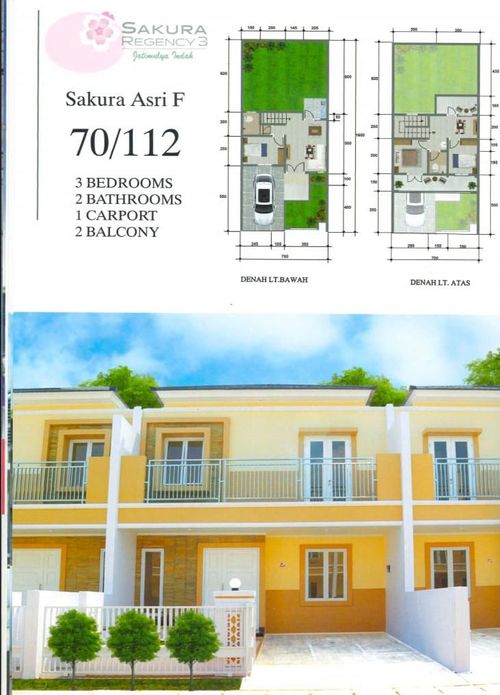 foto denah rumah tipe Sakura Asri 70 perumahan SAKURA REGENCY 3