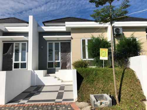 foto tampak rumah tipe 36 perumahan Tamansari Metropolitan Manado