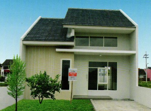 foto tampak rumah tipe A2 perumahan GRAND ALOHA REGENCY
