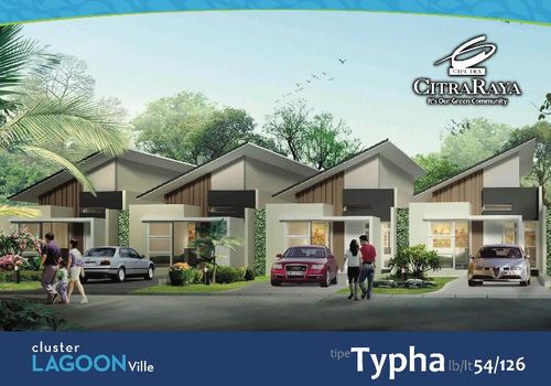 foto tampak rumah tipe TYPHA perumahan CITRA RAYA - CLUSTER LAGOON VILLE