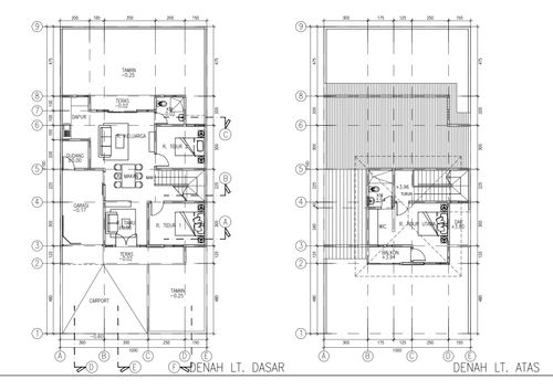 foto denah rumah tipe Rumah Tinggal 145/278 perumahan Griya Duta Mas Cluster Akasia