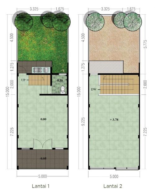 foto denah rumah tipe Shophouse FH A11 perumahan Ruko Forest Hill Citraland BSB City