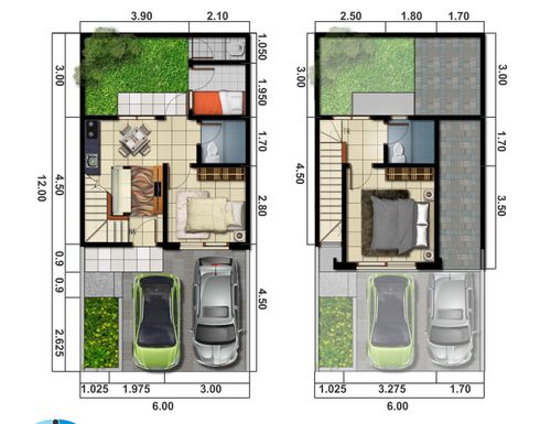 foto denah rumah tipe IXIA perumahan SERPONG JAYA THE VIEW