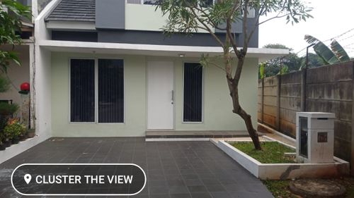 foto tampak rumah tipe IXIA perumahan SERPONG JAYA THE VIEW