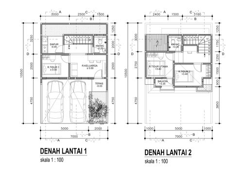 foto denah rumah tipe 58/73.5 perumahan BUMI PAPAN SELARAS