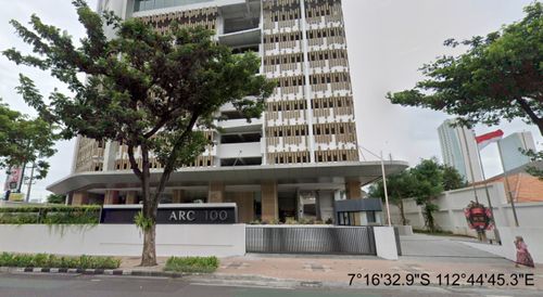 foto gerbang perumahan THE 100 RESIDENCE