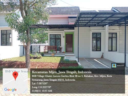foto tampak rumah tipe Aster perumahan BSB Village Aurora Garden