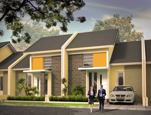 foto tampak rumah tipe 50/105 perumahan BUMI PAPAN SELARAS