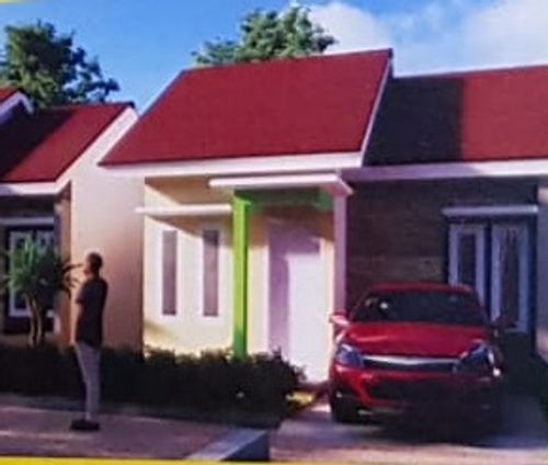 foto tampak rumah tipe 36/100 perumahan MUEZZA ARTAYA RESIDENCE