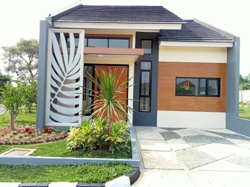foto tampak rumah tipe CATALIA perumahan CASA GREEN RESIDENCE