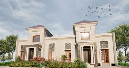 foto tampak rumah tipe E perumahan SAPPHIRE MADANI