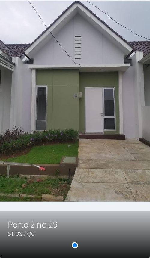 foto tampak rumah tipe NAPOLI @6 perumahan CLUSTER NAPOLI @6 VILLAGE