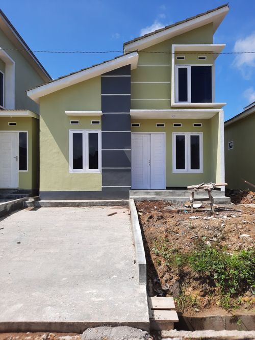 foto tampak rumah tipe 50 A perumahan GREEN SAODA