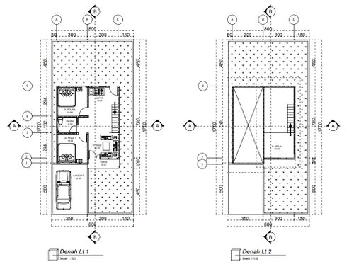 foto denah rumah tipe 50 A perumahan GREEN SAODA