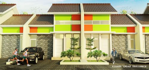 foto tampak rumah tipe 30/60 perumahan KIRANA INDAH RESIDENCE