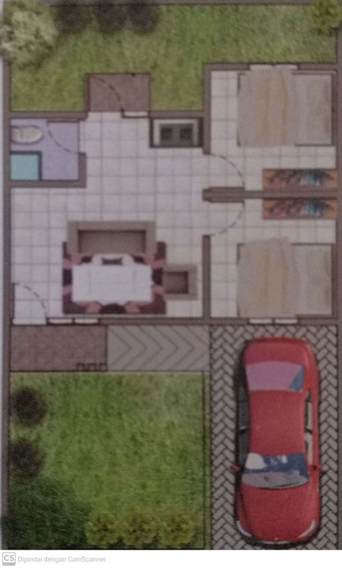 foto denah rumah tipe 38 perumahan ROYAL PARK JUANDA