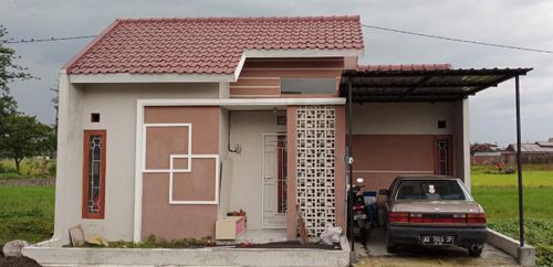 foto tampak rumah tipe 28 perumahan AULEEA RESIDENCE