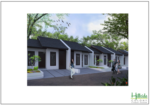 foto tampak rumah tipe 30 perumahan HILLSIDE COLONY BOGOR