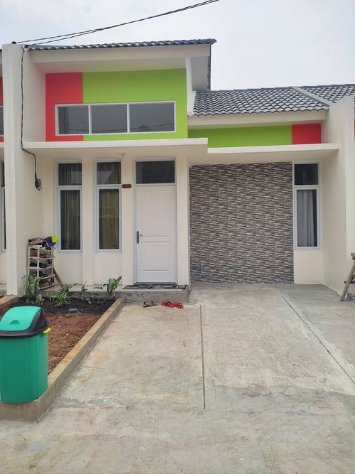 foto tampak rumah tipe 36/66 perumahan KIRANA INDAH RESIDENCE