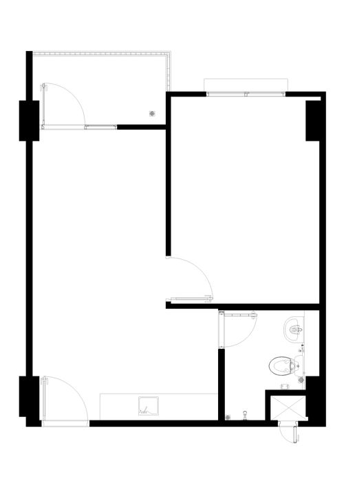 foto denah rumah tipe 1 BR B perumahan Apartemen Signature Park Grande
