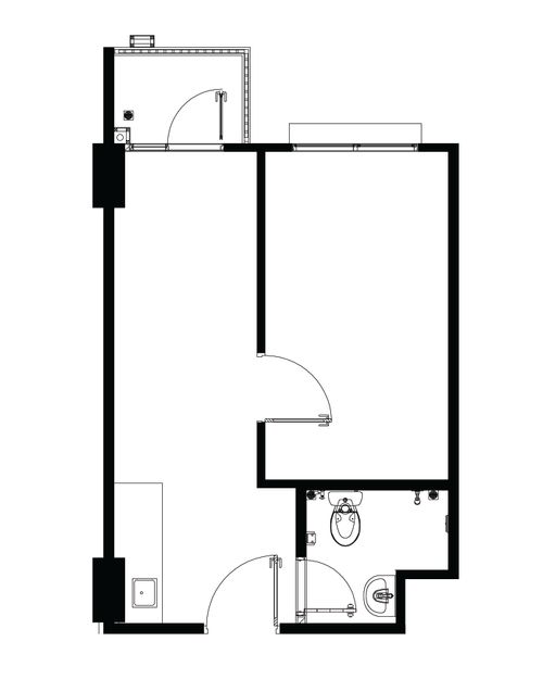 foto denah rumah tipe 1BR2 perumahan Apartemen Signature Park Grande