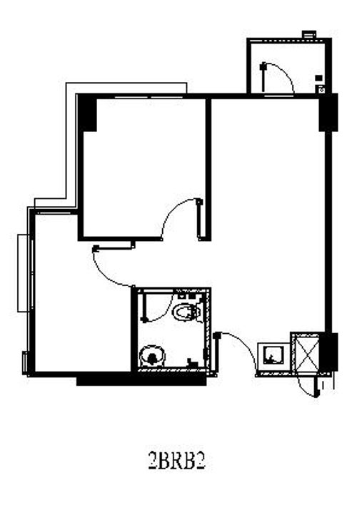 foto denah rumah tipe 2BRB perumahan Apartemen Signature Park Grande