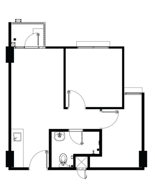 foto denah rumah tipe 2BRE perumahan Apartemen Signature Park Grande