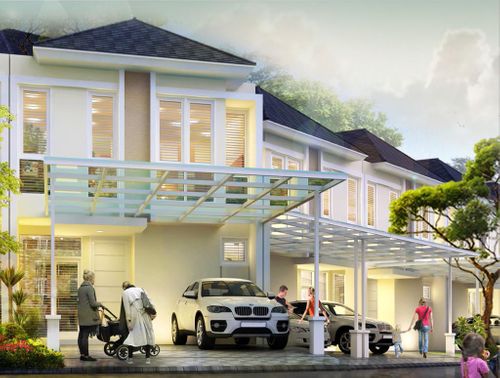 foto tampak rumah tipe GIFFORD perumahan MOSSEL BAY PAKUWON CITY