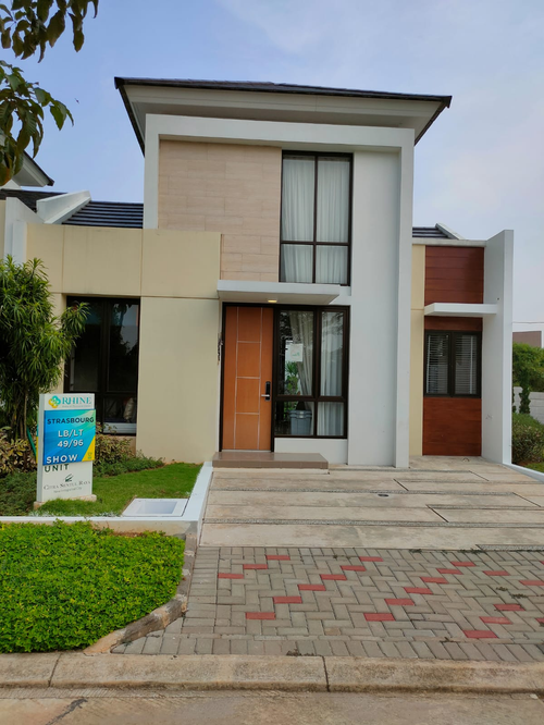 foto tampak rumah tipe STRASBOURG SUDUT - EXTENSION perumahan PERUMAHAN CITRA SENTUL RAYA
