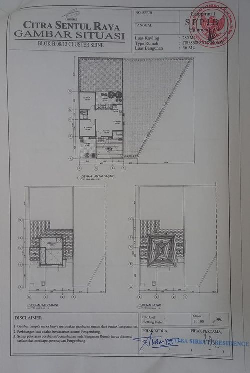 foto denah rumah tipe STRASBOURG SUDUT - EXTENSION perumahan PERUMAHAN CITRA SENTUL RAYA