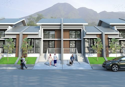 foto tampak rumah tipe AURORA 32/98 perumahan Bukit Rancamaya Residence