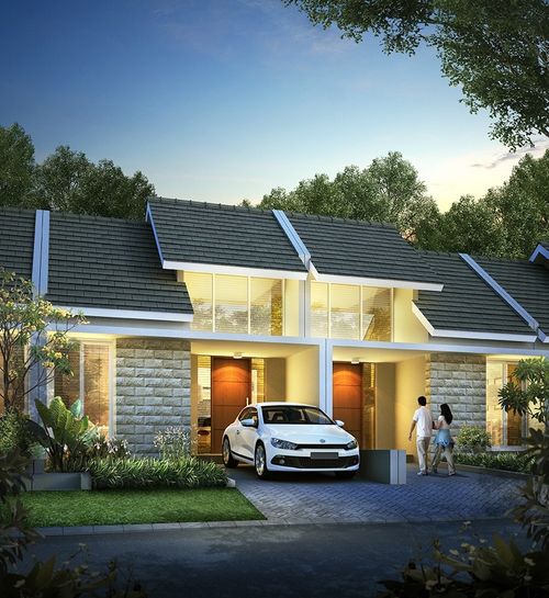 foto tampak rumah tipe FLORENCE perumahan CitraLand Tahap I