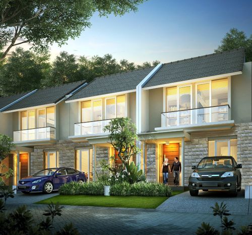 foto tampak rumah tipe SOFIA perumahan CitraLand Tahap I
