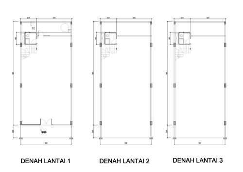 foto denah rumah tipe RUKO IMPERIUM perumahan CitraLand Tahap I