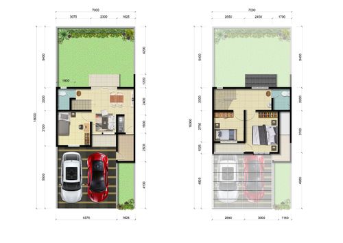 foto denah rumah tipe LOTUS perumahan Metland Tambun