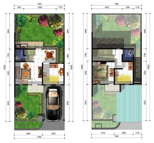 foto denah rumah tipe Crystal perumahan Metland Tambun